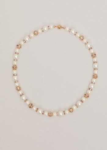 Phase Eight Bead And Pearl Jewellery White USA | 8651370-WH